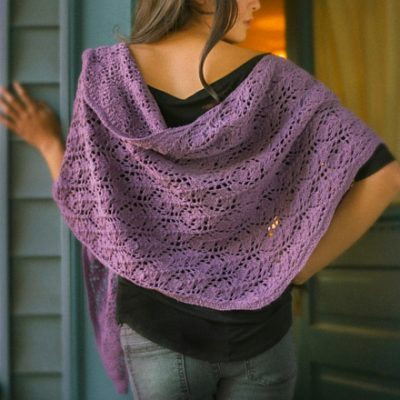 109DD Rhombus Feather Shawl - Copy