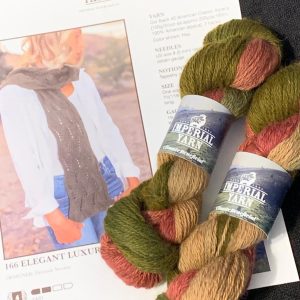 KC166 - Elegant Luxury Scarf - Featuring Hand-painted OB40