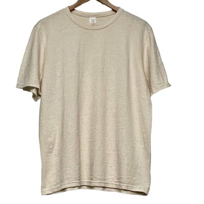 Cotton alpaca wool tshirt on white cotton alpaca wool