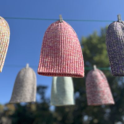 Confetti on clothes line Confetti on clothes line