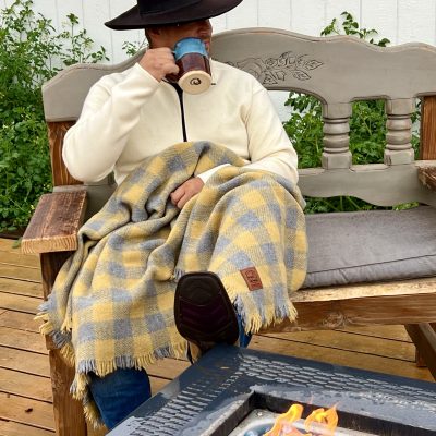 Tom, rustic farmhouse field jacket alpaca merino wool farmhouse