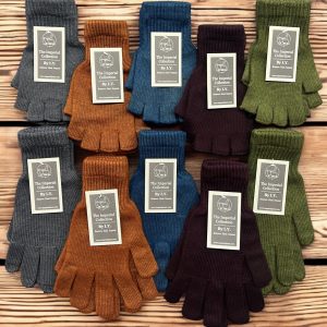 fingerless and full gloves