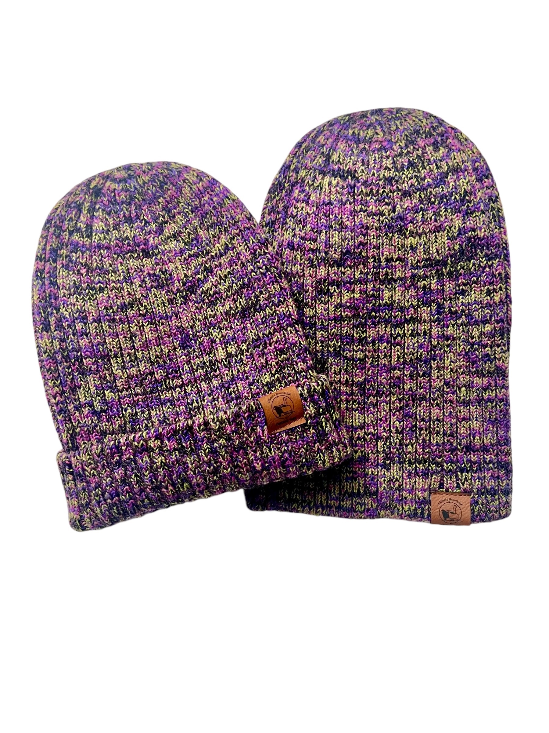 Hand Knit Alpaca confetti Beanie alpaca merino wool beanie main image 2
