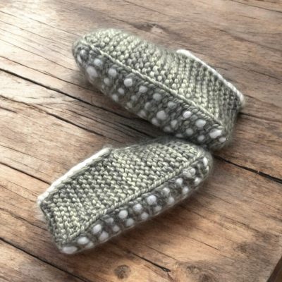 simple thrum slipper wood alpaca merino wool
