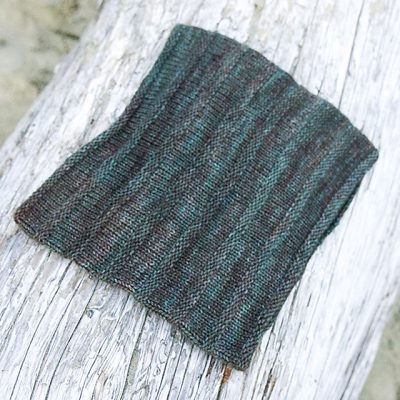 Tinca cowl on wood alpaca merino wool