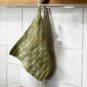 Basket weave Dishcloth Kit - Joshua Yarn    Columbia/Rambouillet Wool + Hemp