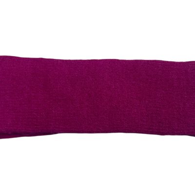 Plain Magenta Headband alpaca merino wool