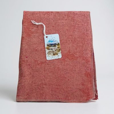 Wildflowers Peach wool cotton hemp blend