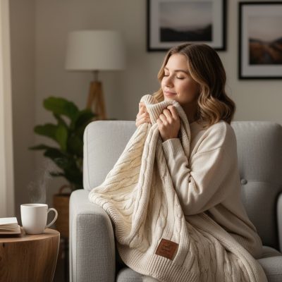 Cotton natural girl snuggle chair alpaca merino wool cotton