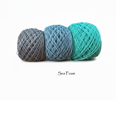 sea foam cakes cotton alpaca wool